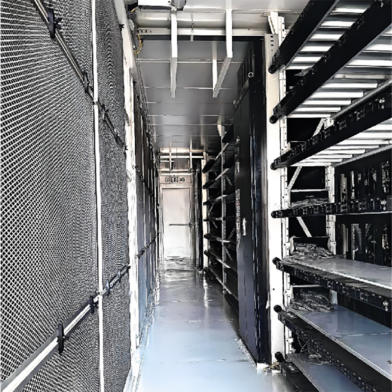Container Air Cooling System for Data Center